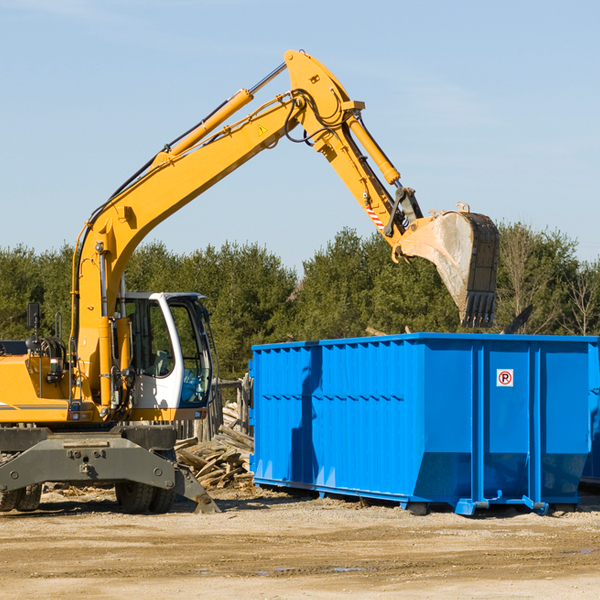 what size residential dumpster rentals are available in Sugar Grove